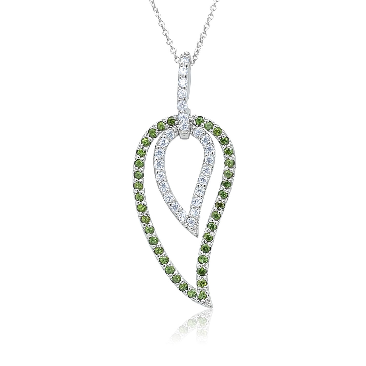 Emerald Whisper Teardrop Pendant