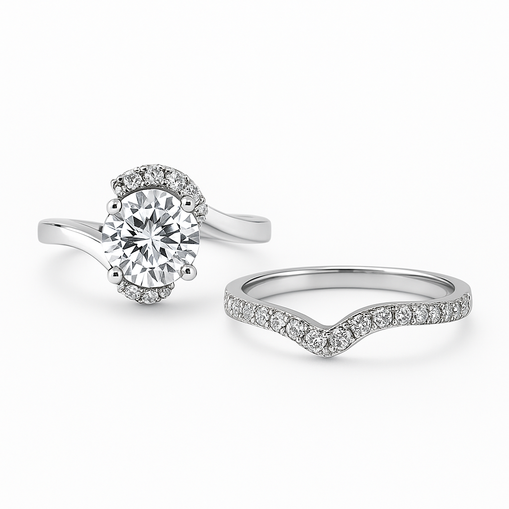 Cathedral Style Engagement Ring