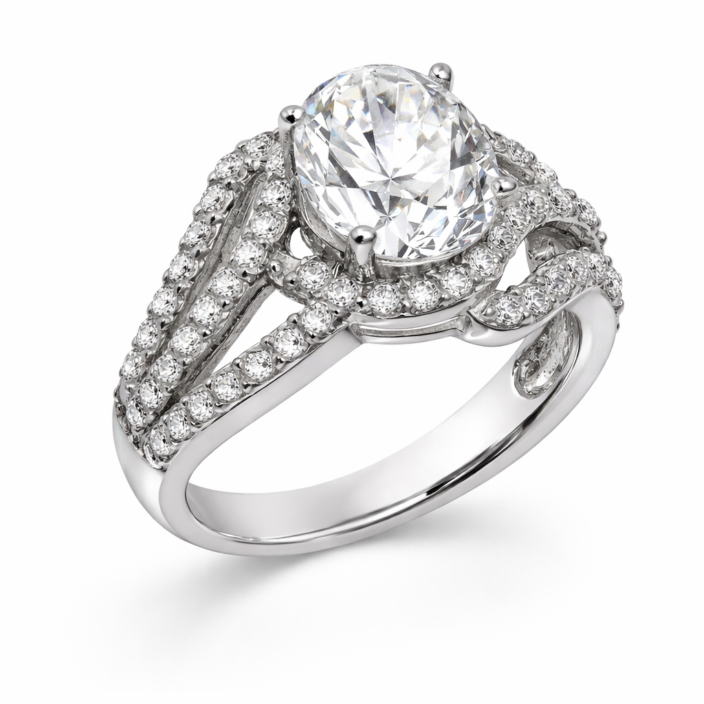 Eternal Radiance Engagement Gold Ring