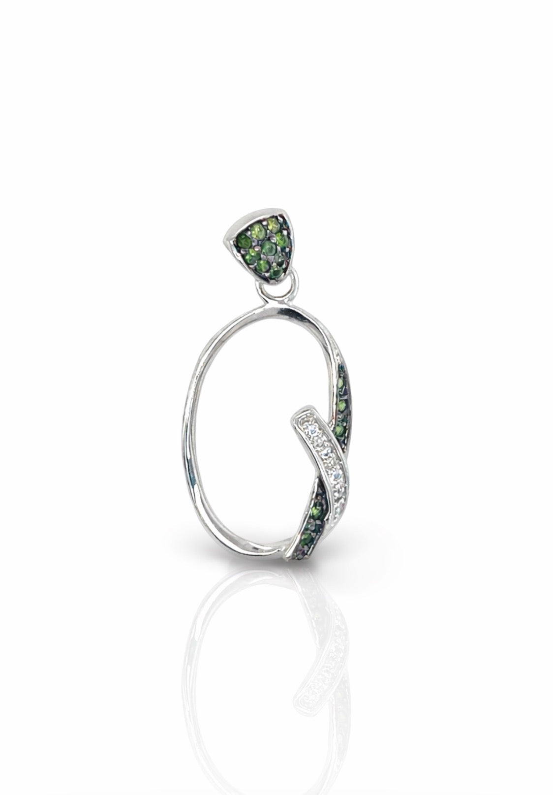 Emerald Twist Elegance Pendant