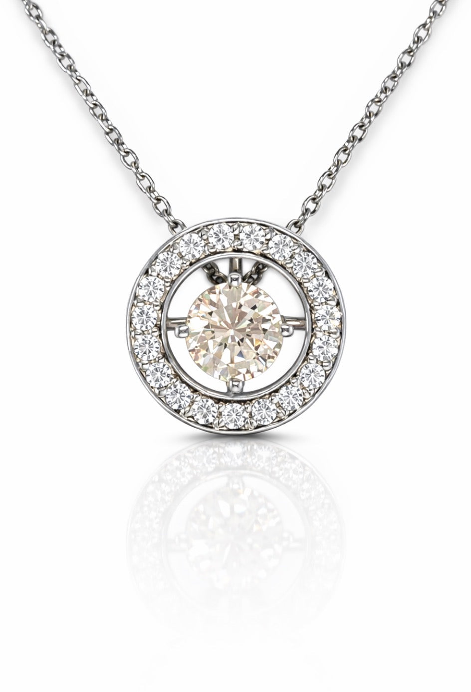 Celestial Halo Diamond Pendant