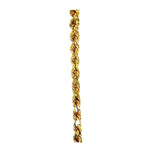 14K Yellow Gold Rope Chain for Men