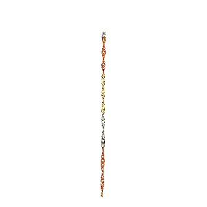 14K 3 Tones Twister Chain