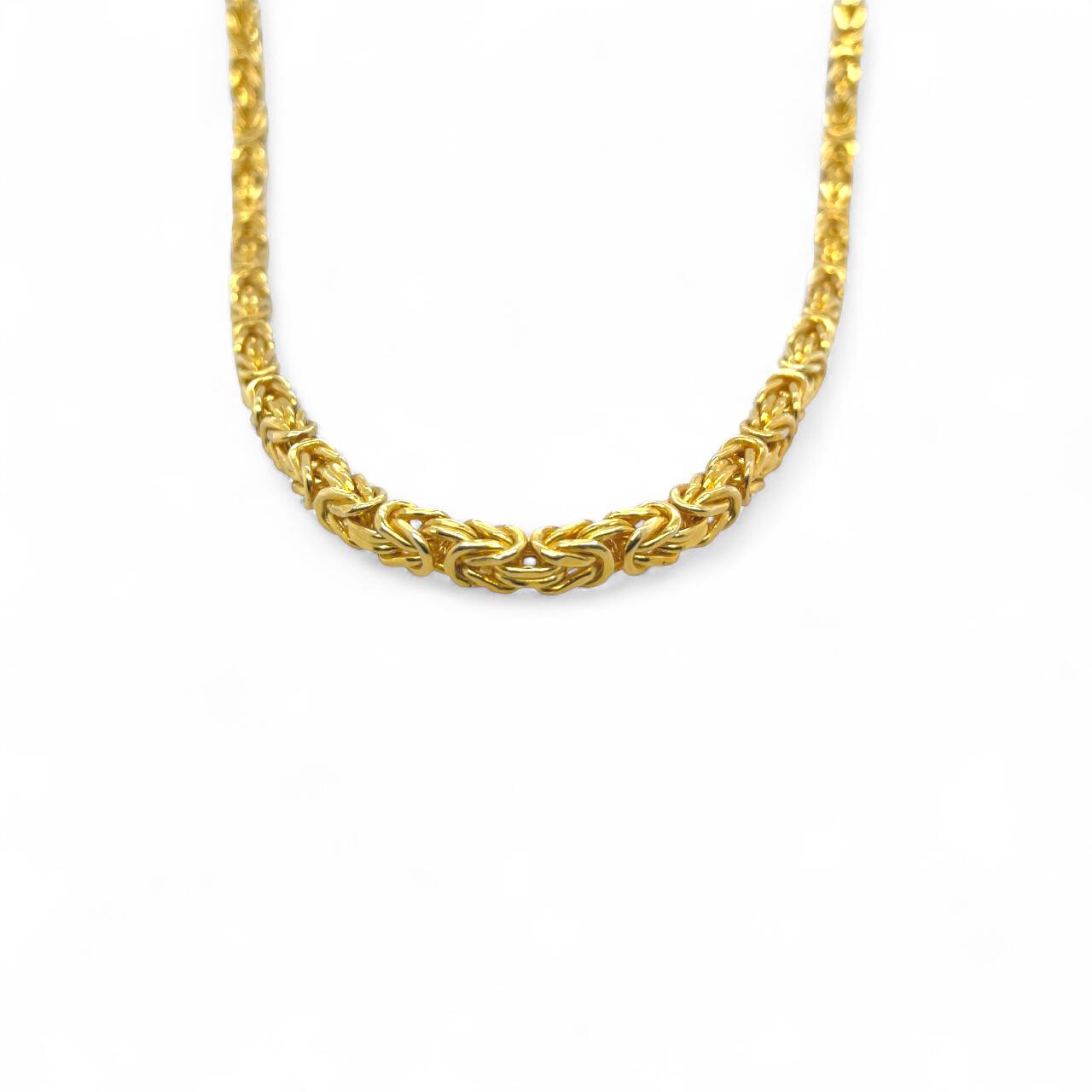 Silver Necklace(yellow-plated)