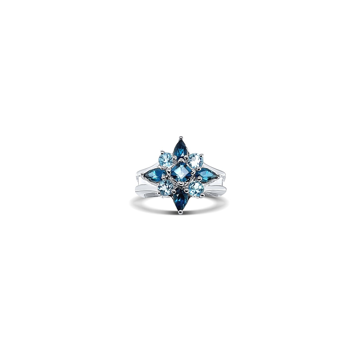 Topaz Star-Cut Gold Ring