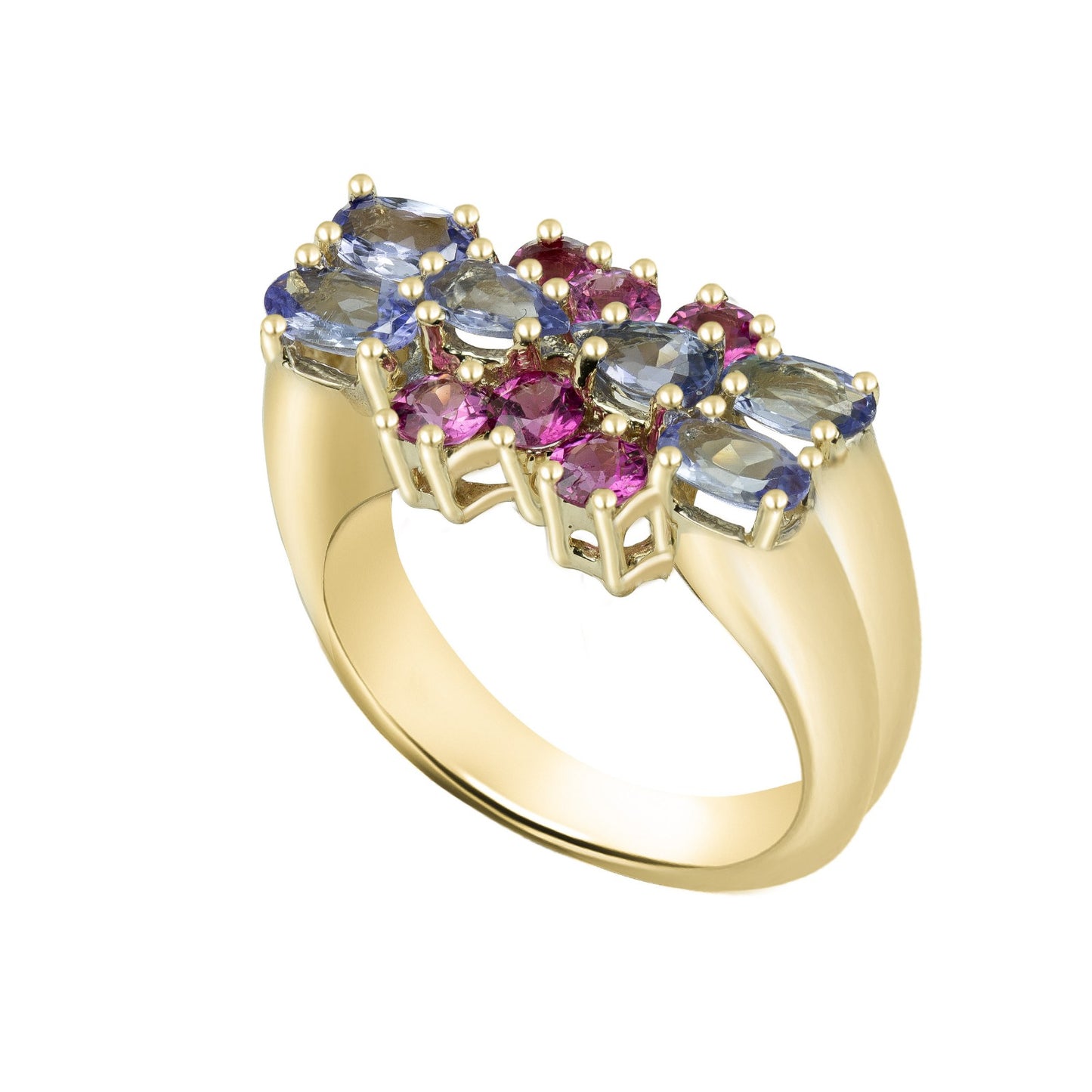 Oval-Cut Yellow Gold Ring