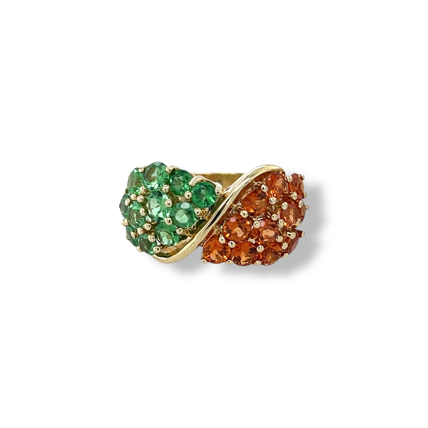 Exotic Gemstone Round-Cut Gold Ring