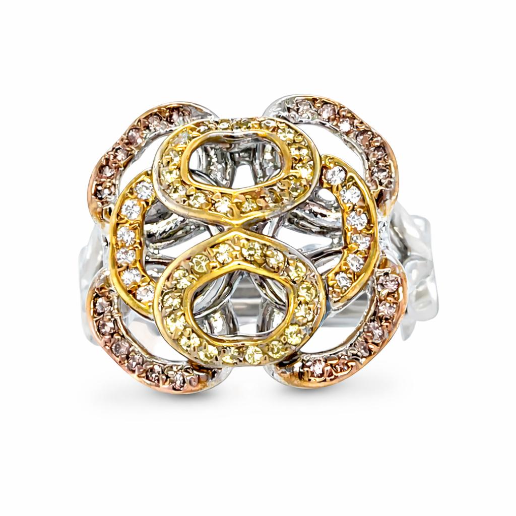 Trinity Infinity White Gold Ring