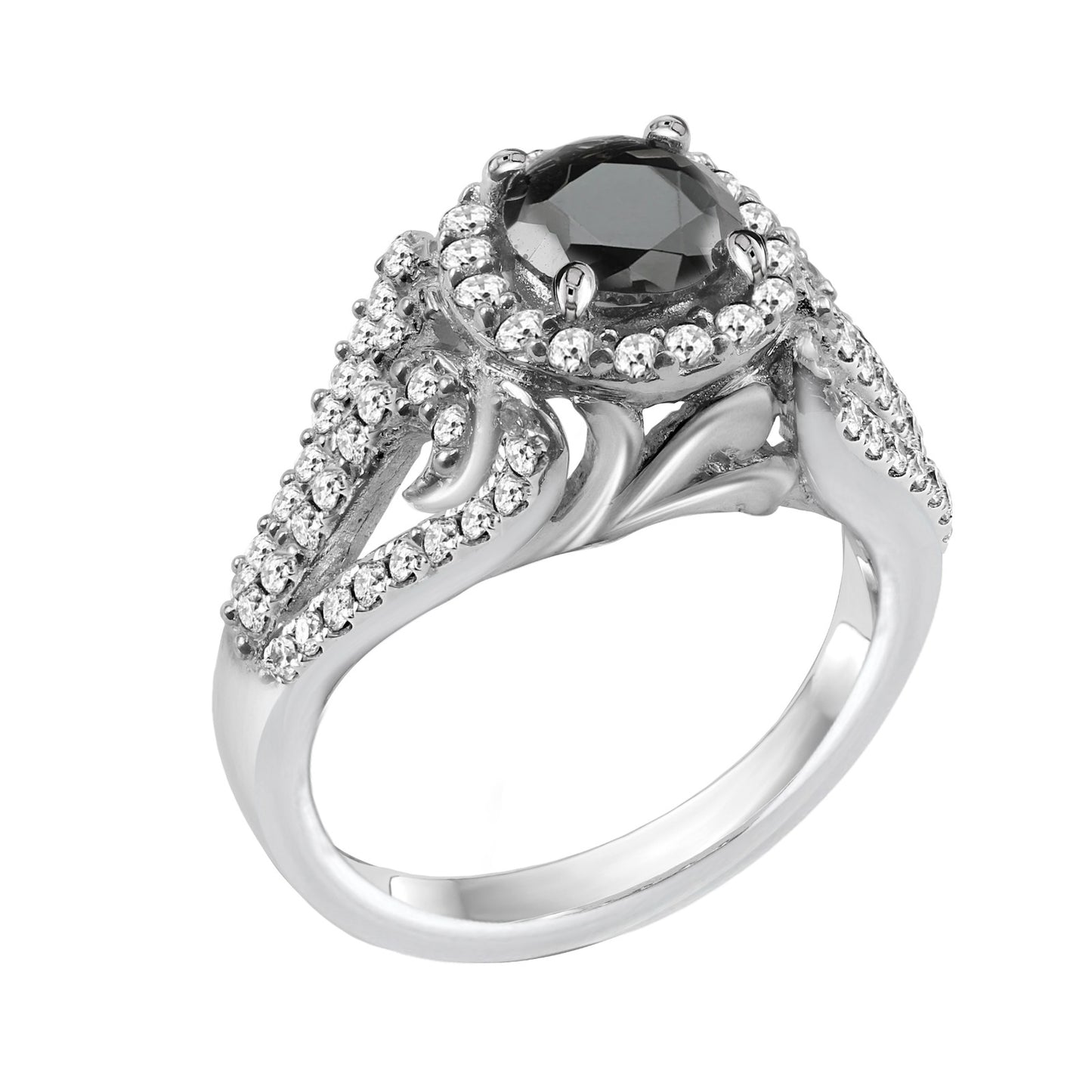 Black & White Diamonds Empress Gold Ring