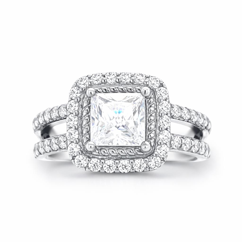 Imperial Grace Engagement White Gold Ring