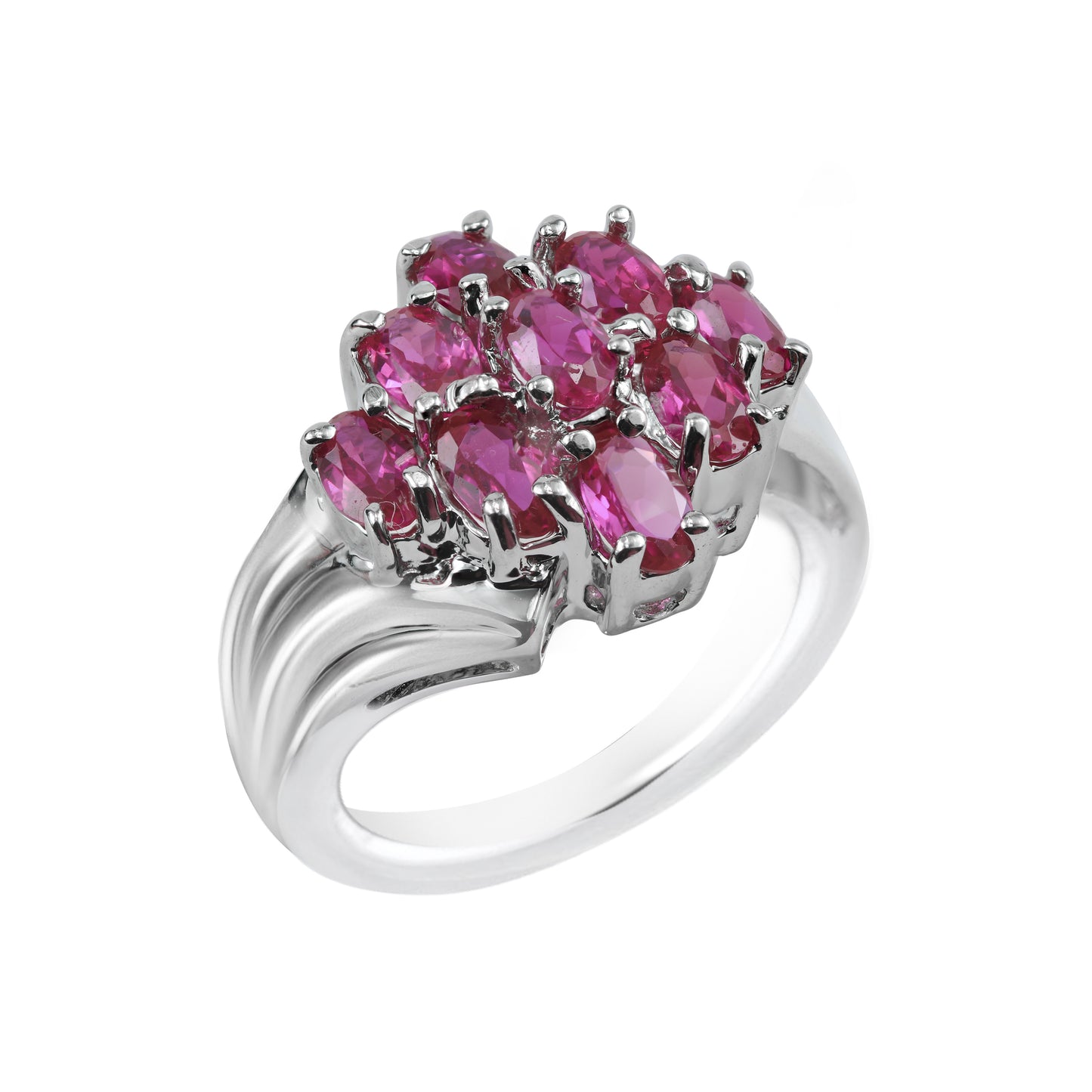 Ruby Oval-Cut Birthstone Gold Ring