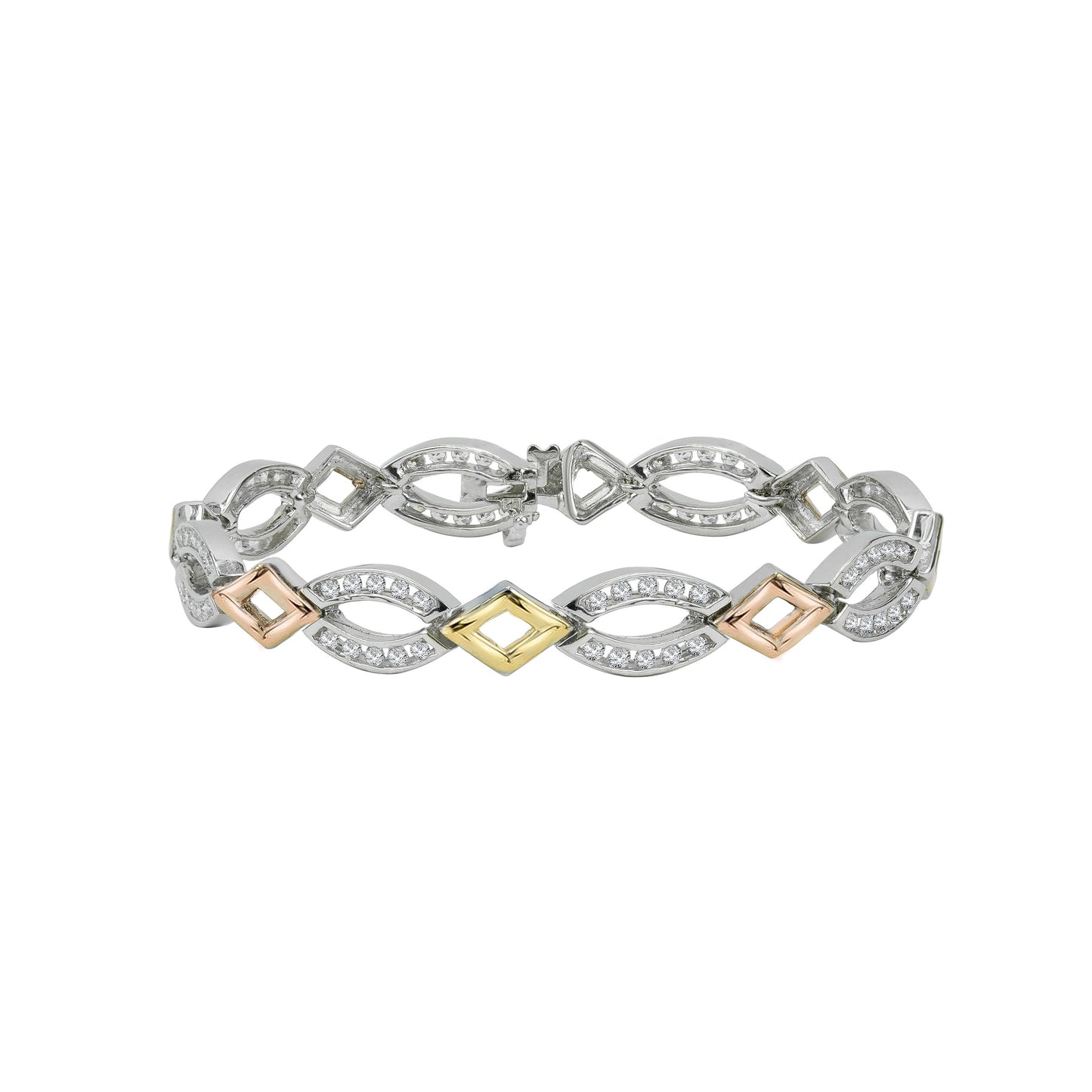 Three Tones Gold Bracelet