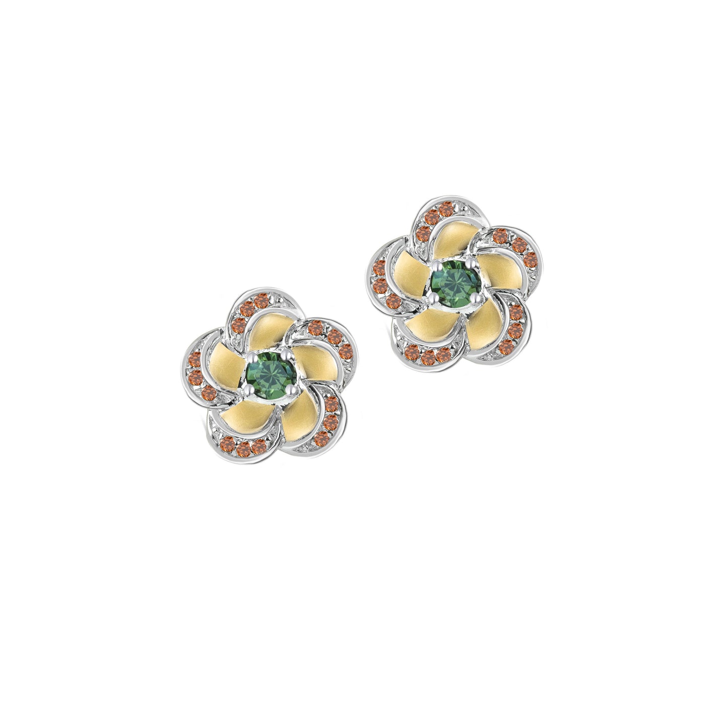 Rose Stud Gold Earring