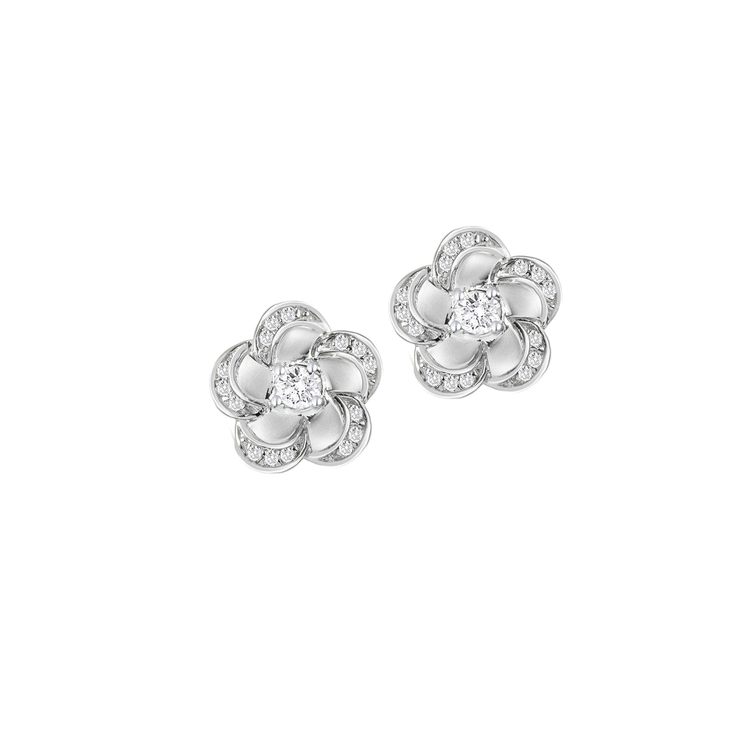 Rose Stud Gold Earring