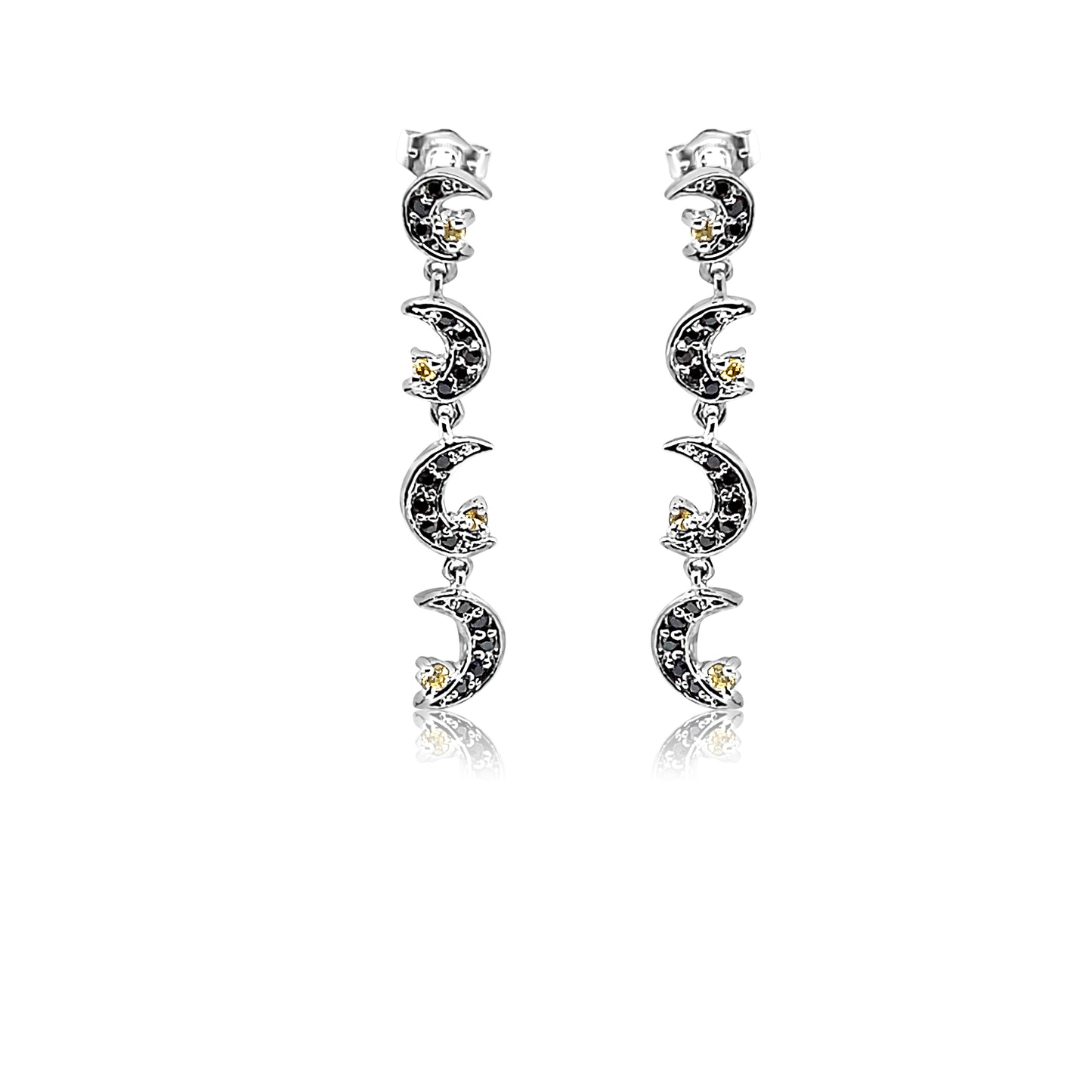 Moon Drop Gold Earring