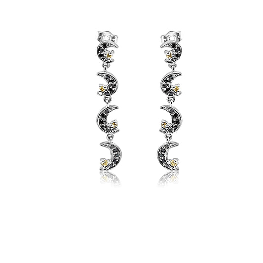 Moon Drop Gold Earring