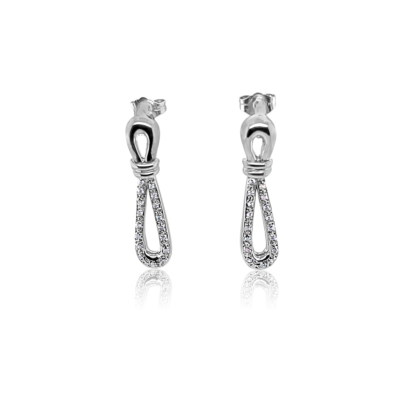 14K Gold Stud Long Earring