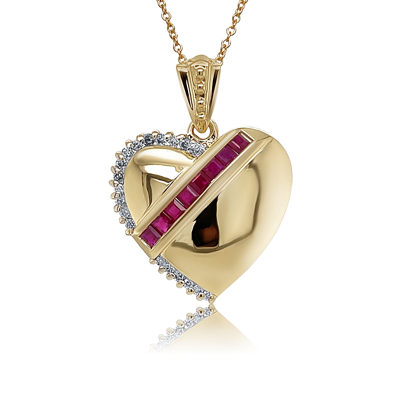 Gold Heart Shaped Pendant