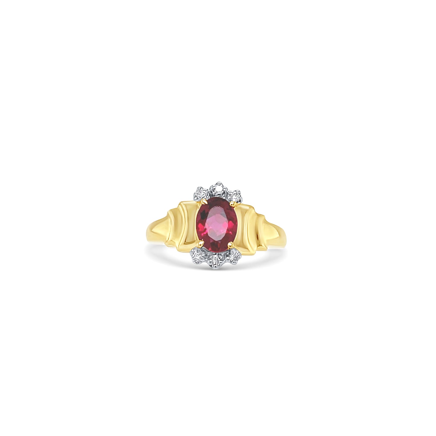 Ruby and Diamond Gold Ring