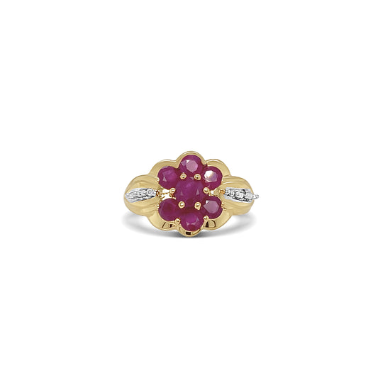Ruby and Diamond Gold Ring