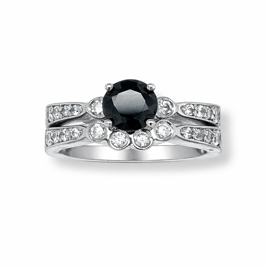 Eclipse Elegance Bridal Gold Ring