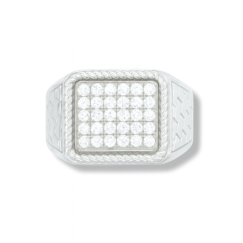 Bolds Men's White Gold Ring