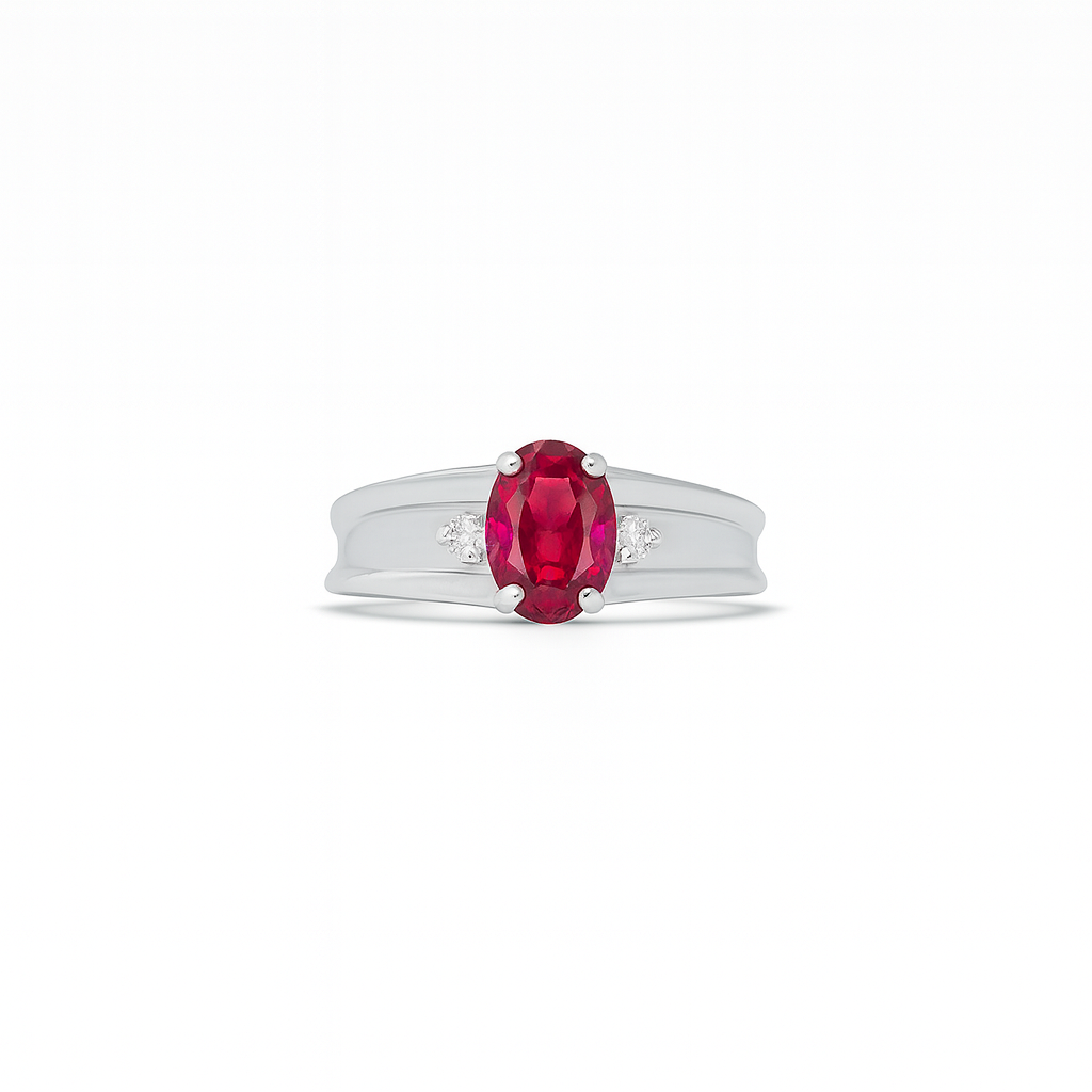 Tourmaline Oval-Cut Birthstone Gold Ring
