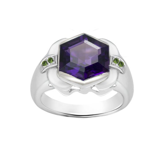 Sea Garnet Whisper Ring