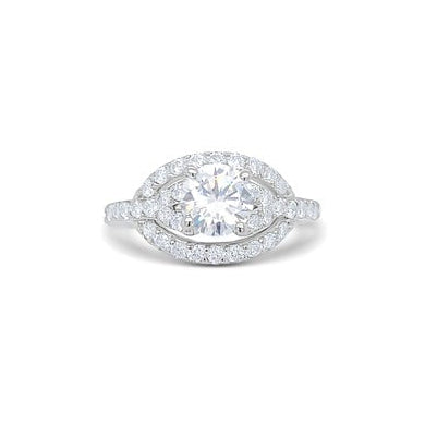 Cascading Stars Engagement Ring