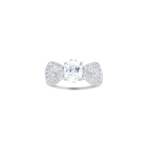 Stellar Twilight Second Silver Cocktail Ring