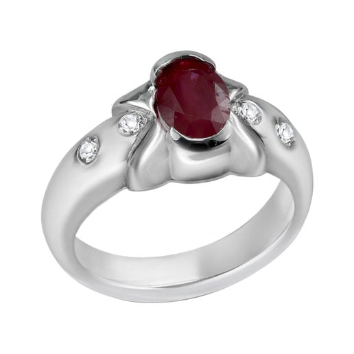 Silver Ruby Rhapsody Ring