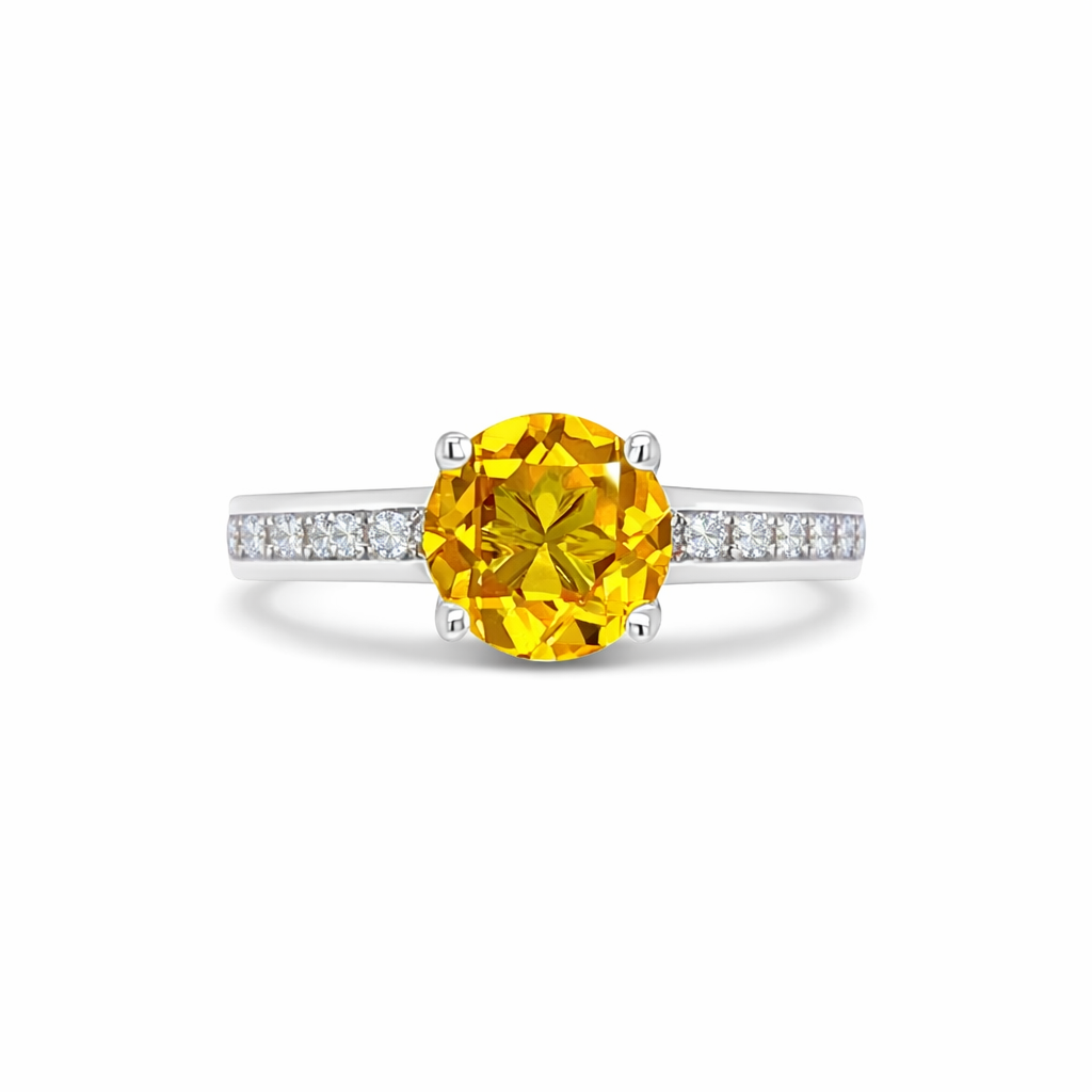 Imperial Sun White Gold Ring