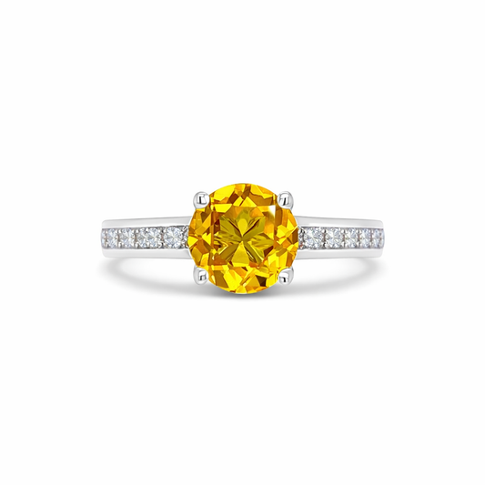 Imperial Sun White Gold Ring