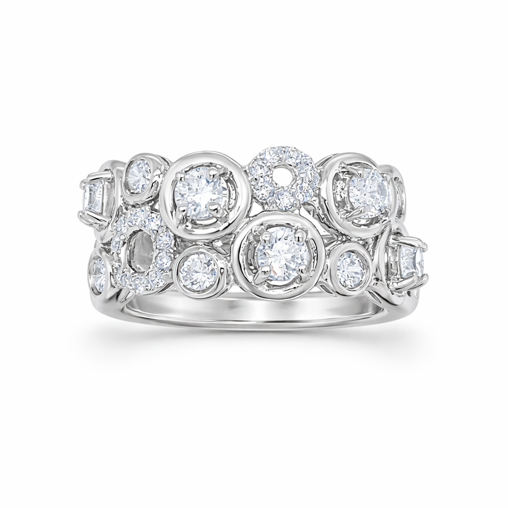 Luxe Constellation White Gold Ring