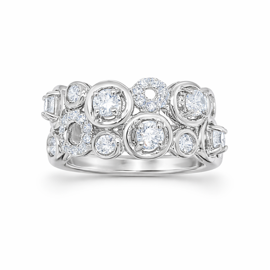 Luxe Constellation White Gold Ring
