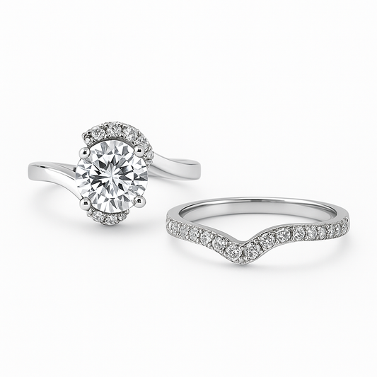 Cathedral Style Engagement Ring