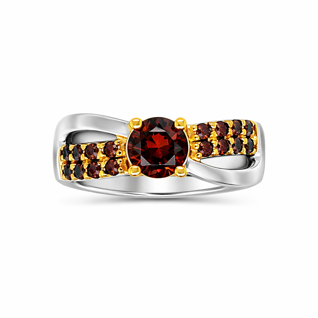 Champaing Majesty Birthstone Gold Ring