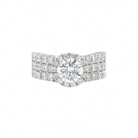 Stunning Round-Cut Diamond Engagement Ring