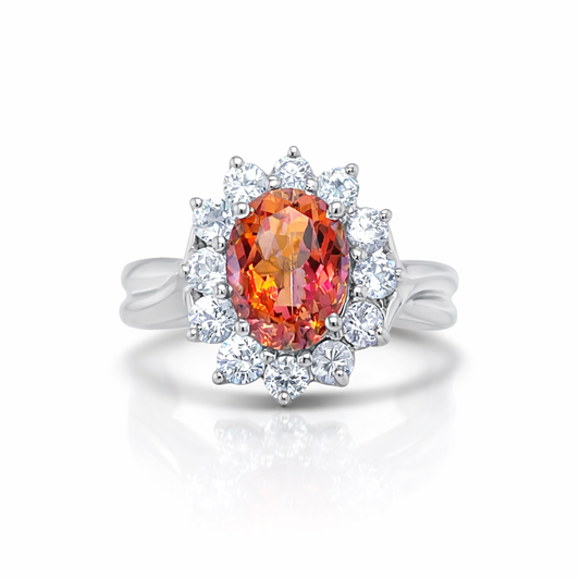 Imperial Ember White Gold Ring