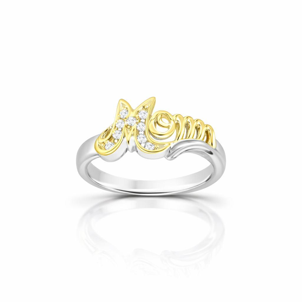 Timeless Mother’s Heart  Two Tone GoldRing