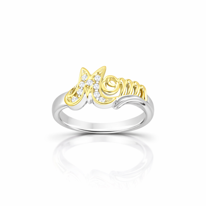 Timeless Mother’s Heart  Two Tone GoldRing
