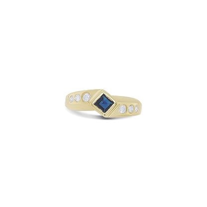 Midnight Sapphire Birthstone Ring
