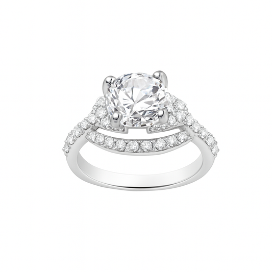 Cascading Stars Engagement Ring