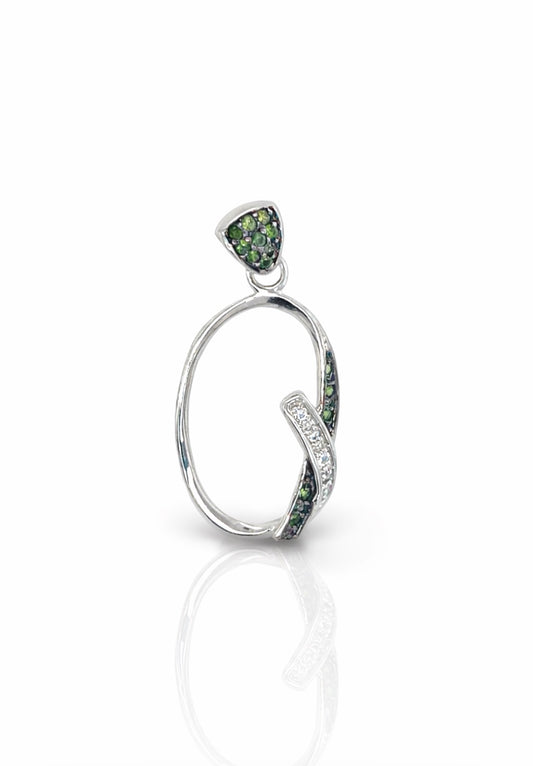 Emerald Twist Elegance Pendant