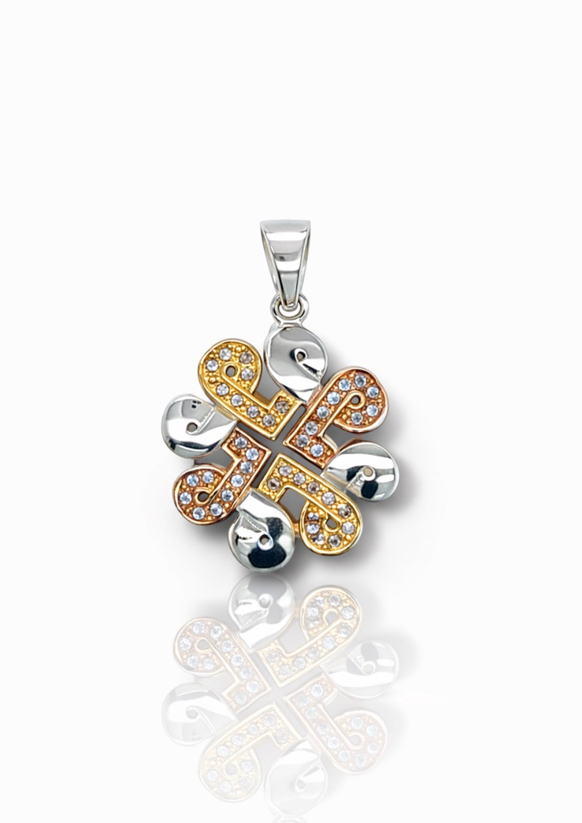 Trinity Clover Diamond Pendant