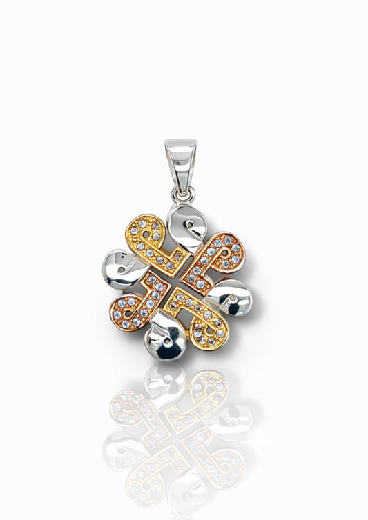 Trinity Clover Diamond Pendant
