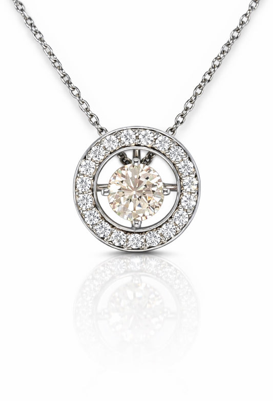 Celestial Halo Diamond Pendant