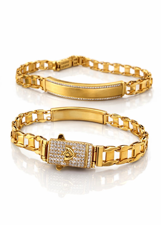 Royal Lock Diamond ID Bracelet