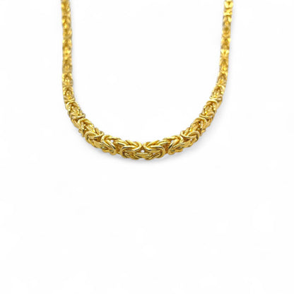 Silver Necklace(yellow-plated)