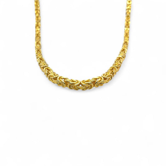 Silver Necklace(yellow-plated)